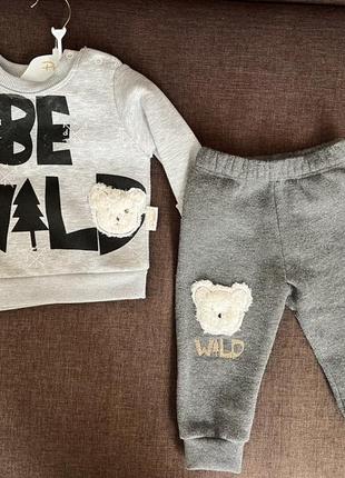 Теплый детский костюм