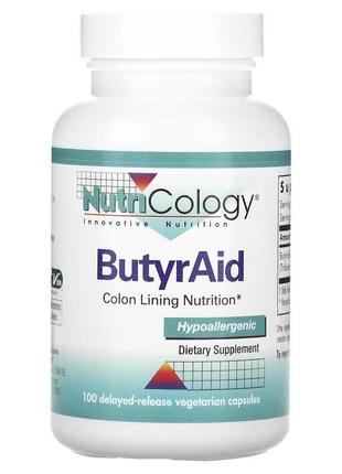 Nutricology butyraid масляная кислота. 100 капсул