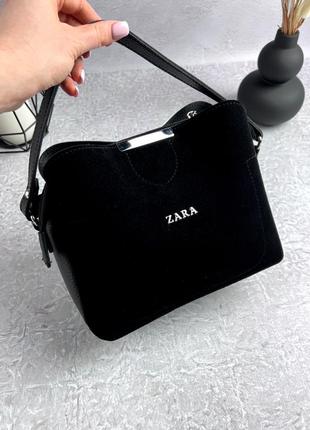 Отличная качественная женская сумка zara на 3 отдела