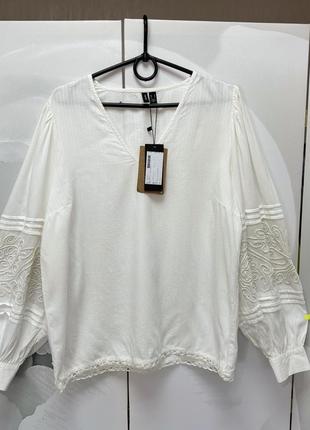 📌 нова шикарна натуральна блуза vero moda, нова з паперовою біркою