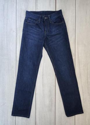 Качественные небольшие мужские джинсы синие levis 511 w28 пояс 37 см длина 101 см