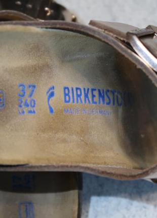 Кожаные шлёпанцы birkenstock оригинал - 37 (m4) размер7 фото
