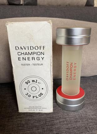 Davidoff champion energy (2011) туалетна вода тестер 90 мл, оригінал