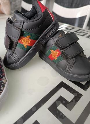 Кеды gucci, 21 размер. кеды в цветок.