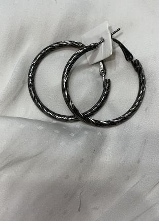 Серьги круглые бижутерия