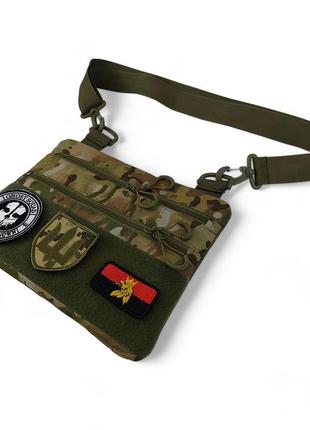 Мужская сумка тактическая нагрудная, сумка через плечо военная, тактический рюкзак через плечо