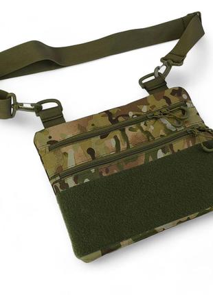 Мужская сумка тактическая нагрудная, сумка через плечо военная, тактический рюкзак через плечо