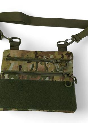 Мужская сумка тактическая нагрудная, сумка через плечо военная, тактический рюкзак через плечо