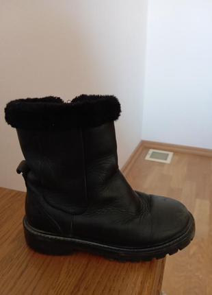 Кожаные ботинки