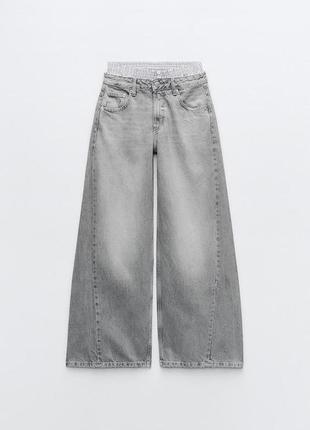 Широкі джинси zara baggy balloon