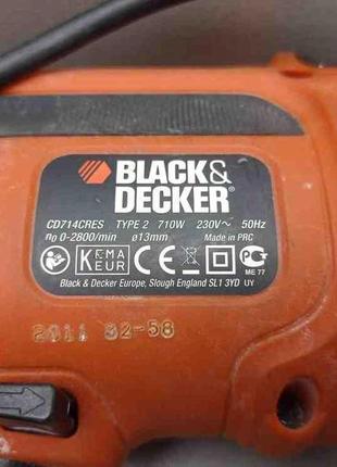 Дрель  б/у black & decker cd714cres 2