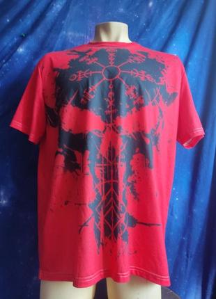 Крутая футболка викинг вегвизир панишер