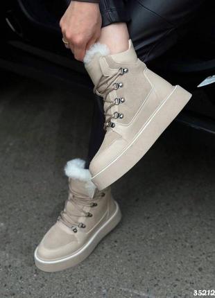 Натуральные хайтопы женские зимние от украинского производителя 🖤🖤🖤