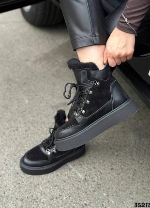 Натуральные хайтопы женские зимние от украинского производителя 🖤🖤🖤