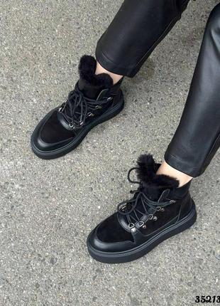 Натуральные хайтопы женские зимние от украинского производителя 🖤🖤🖤