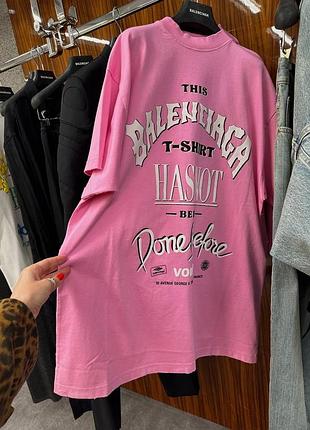Футболка оверсайз принт balenciaga