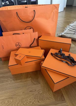 Пакети коробки подарункові hermes