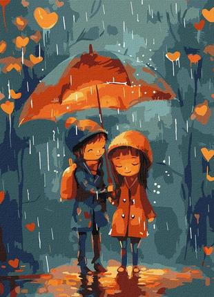 Картина за номерами під парасолькою  ідейка 30 х 40 kho8472