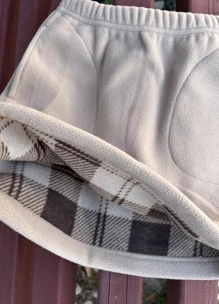 Теплая флисовая юбочка