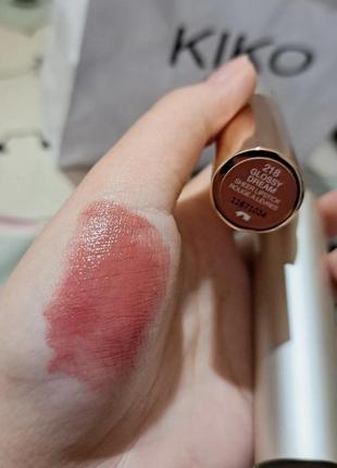 Помада kiko glossy dream sheer 218 кремовая