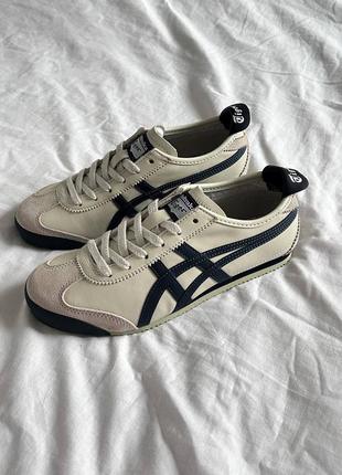 Жіночі кросівки asics mexico 66 'birch peacoat' onitsuka tiger