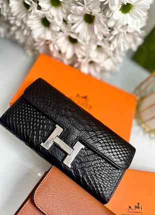 Кожаный кошелек под бренд, черный и коричневый цвета