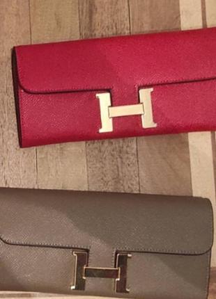 Кожаный кошелек под бренд, черный и коричневый цвета