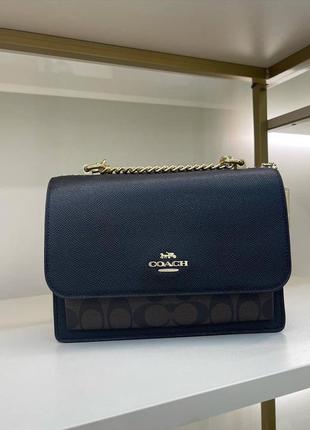 175497041 coach black tote coach klare medium logo crossbody 8900