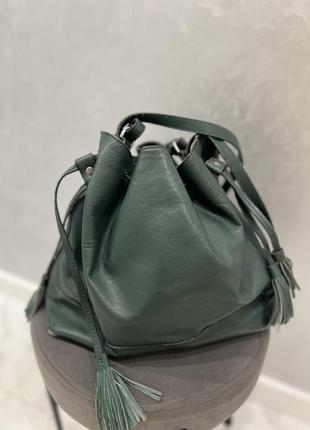 Сумка кожаная zara