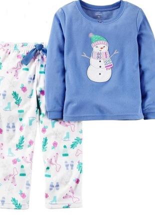 Флисовая пижама carter's 4t