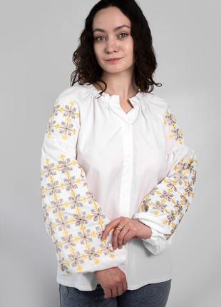 Вышитая рубашка(s-xxl)