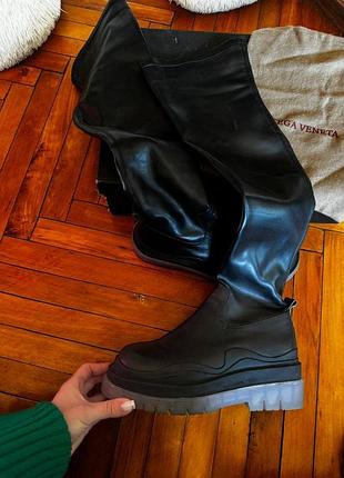 Ботфорти демісезонні 38-шкіра