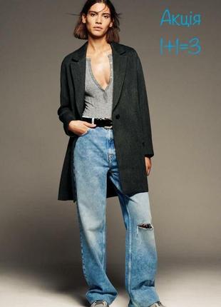 Пальто тренч zara плащ демисезонный зеленого цвета asos h&m
