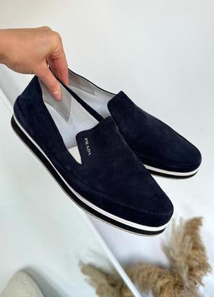 Кожаные мокасины, туфли prada оригинал