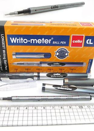 Ручка кулькова 10 км "cello""writo-meter" чорна, cl-8048-bk, шт