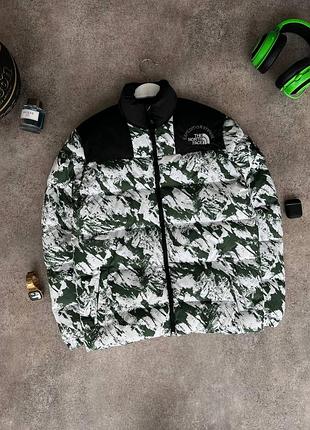 Оверсайз вінтажна зимова чоловіча куртка пуховик the north face