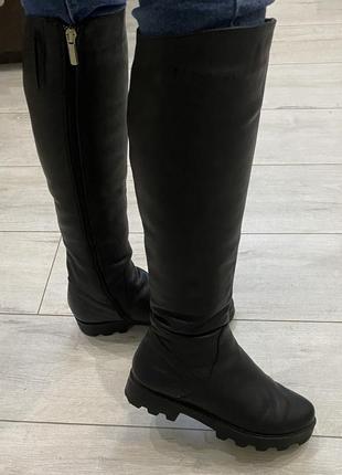 Чоботи жіночі зимові 38 розмір шкіра