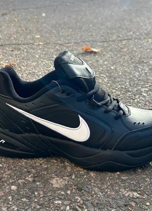 Кроссовки термо air monarch мужские зимние кожаные черные