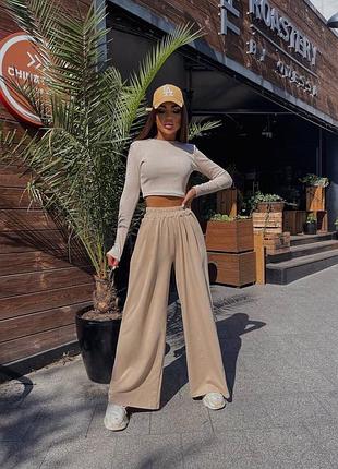 Новинка в наявності 💥💥💥💥 🍁мод. 111 🍁костюм : кроп-топ+штани