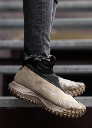 Кроссовки acg nike acg mountain fly gore-tex beige black2 фото