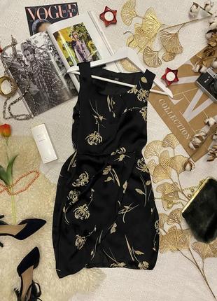 Жіноча сатинова сукня у квітковий принт жіноче плаття