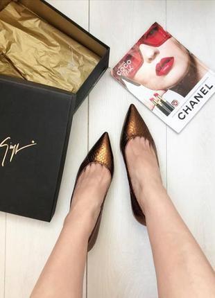 Балетки giuseppe zanotti. оригинал. кожа.