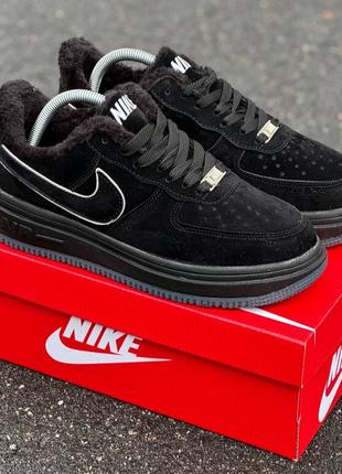 Зимние мужские спортивные кроссовки на меху nike air force