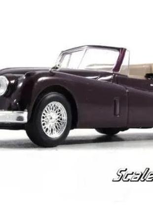 Масштабна модель jaguar xk140 (1954). суперкари. масштаб 1:43
