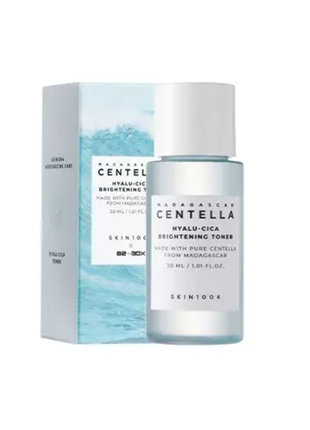 Освітлюючий тонер із центеллою skin1004 madagascar centella hyalu-cica brightening toner, 30 мл