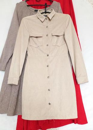 Платье платье замшевое bershka
