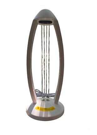 Кварцова лампа бактерицидна vhg tr-1 38w дезінфекція на 360° дистанційне керування, white