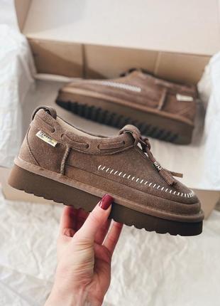 Угги  в стилі ugg tasman regenerate натуральний замш кофе