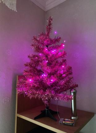 Рожева гламурна новорічна ялинка