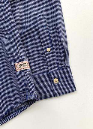 Рубашка в клетку weekend offender dove logo bluestart shirt7 фото